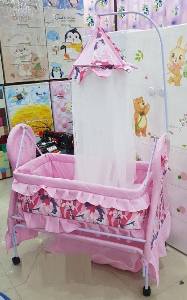 "Stroller Tricycle, Baby Walker & Swing with Mosquito Net - Kids Gear 11