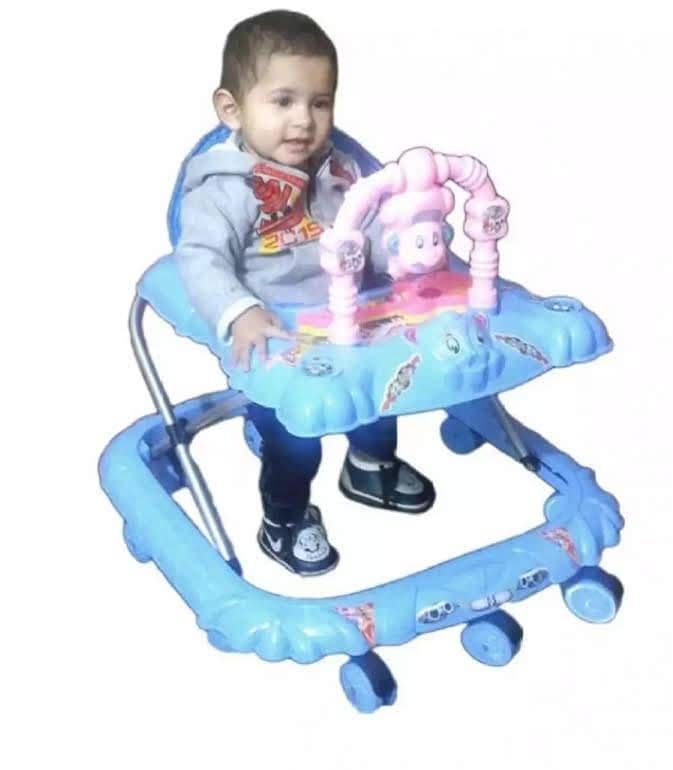 "Stroller Tricycle, Baby Walker & Swing with Mosquito Net - Kids Gear 14