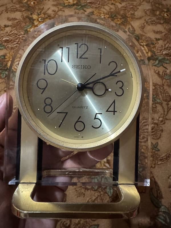 Seiko Quartz Clock Original Japan Vintage 0