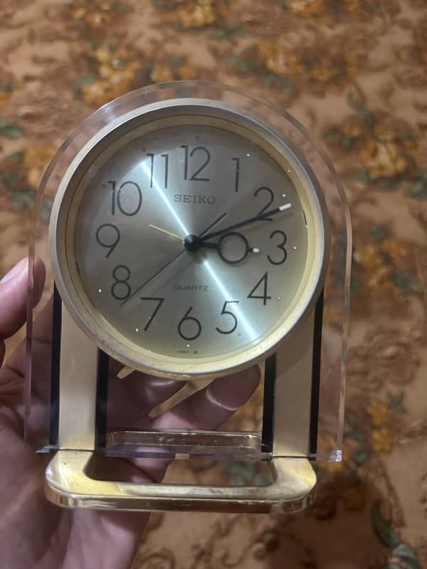 Seiko Quartz Clock Original Japan Vintage 1