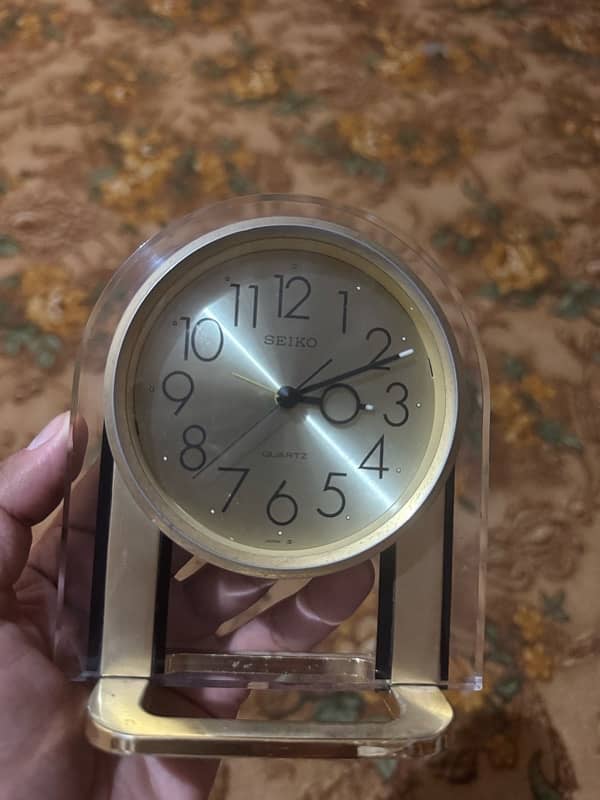 Seiko Quartz Clock Original Japan Vintage 3