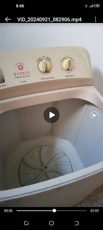 Toyo Washing Machine (good condition) 1