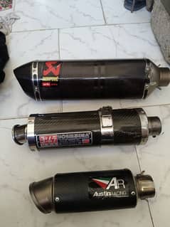 YOSHIMURA AKRAPOVIC ORIGNAL EXHAUST  AND AUSTIN RACING EXHAUST 0