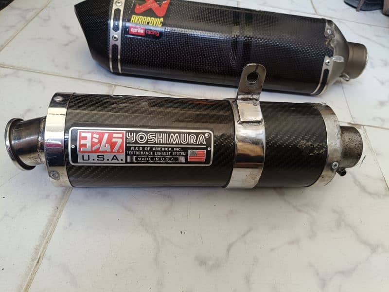 YOSHIMURA AKRAPOVIC ORIGNAL EXHAUST  AND AUSTIN RACING EXHAUST 5