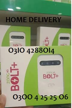 Zong 4G bolt Mbb internet New Device Official Pack bvs + Home Delivery