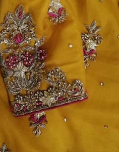 hand made shirt with heavy garara and pink dupta