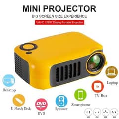 used A2000 Mini Projector 320X240 Pixels 800 Lumens Portable 0