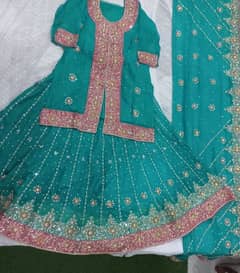 Bridal Lehnga Barat or Walima heavy handmade work