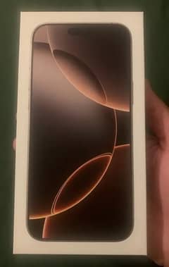 IPhone 16 Pro max 256 GB Desert titanium sealed non active 0