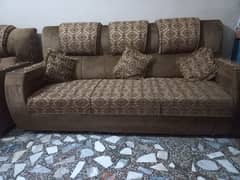 sofa set 5 seater unique desing good condition with covers 0