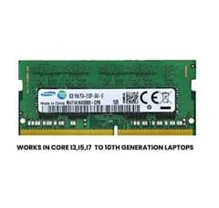 8gb ram ddr4 Laptop