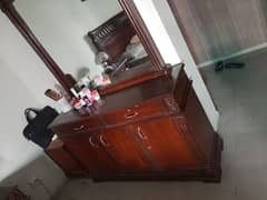 king size double bed with side tables and dressing table 75000