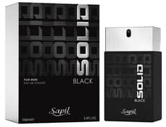 Sapil Solid Black Perfume EDT For Men 100ml (917)