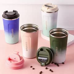 Multi Gradient Smart Coffee Mug For Travelling. [FREE DELIVERY]