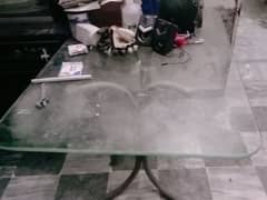 big size glass table in low price