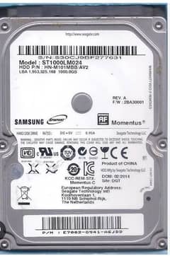 1tb HDD Samsung 100 health with case 3.0 0