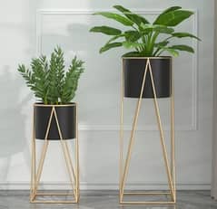 Planters Pots 2 Piece Set of Planters Pots Flowers Without Flowers 0