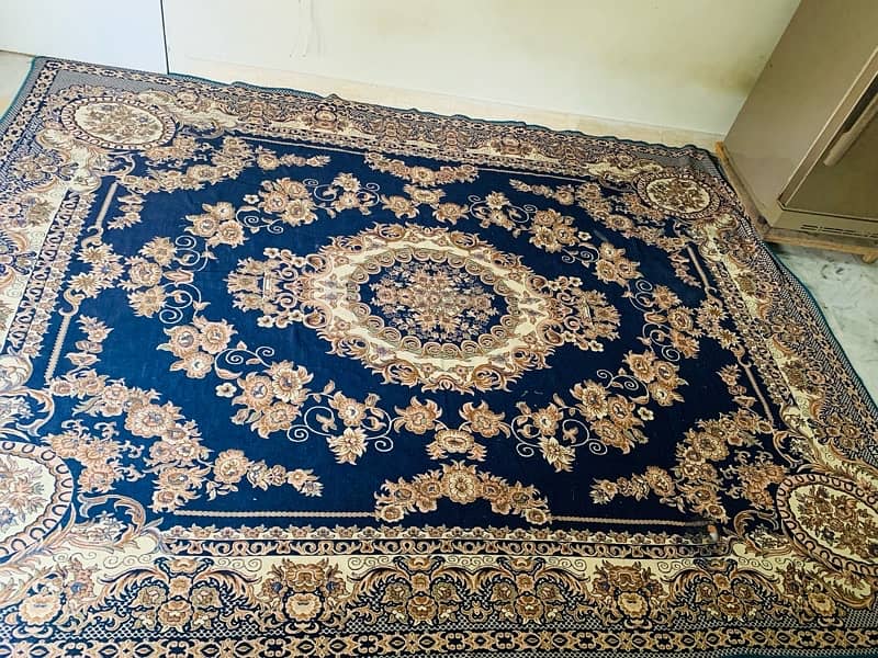 big size carpet in blue colour 0