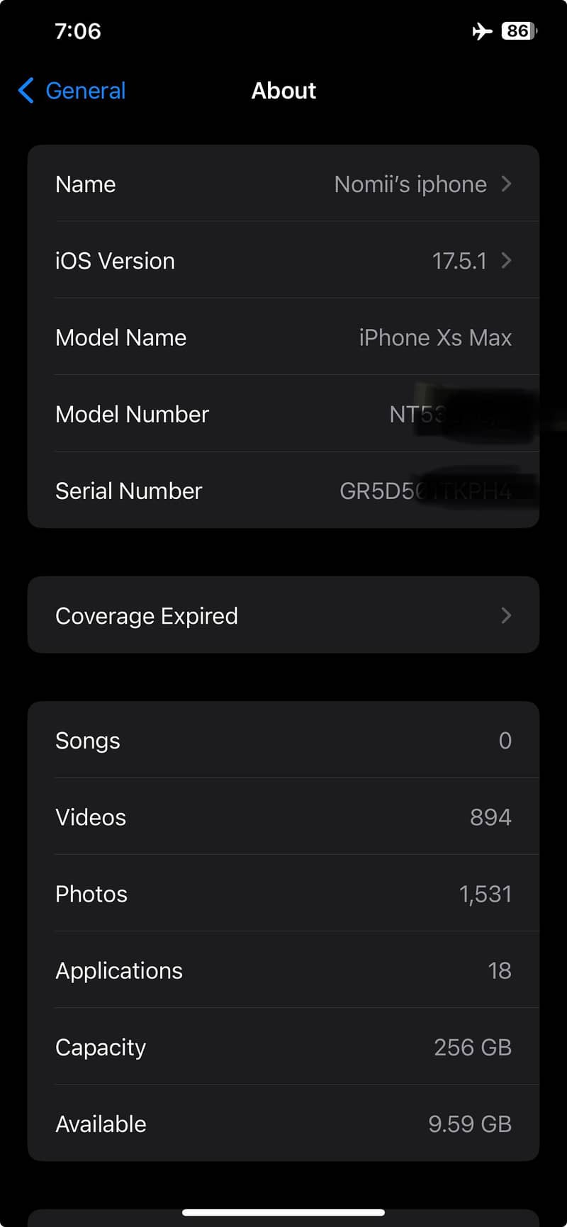 iphone xs max 256gb 6