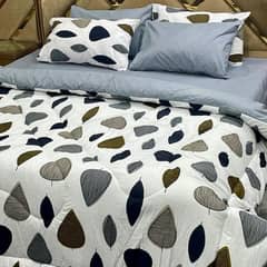 6 Pcs Double Bed Cotton Printes Bed Sheet[FREE DELIVERY] 0