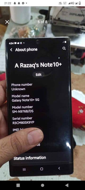 Samsung note 10 plus 12gb 256gn 5g 5