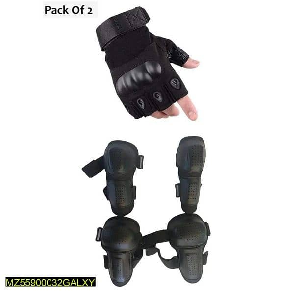 Half Fingered Gloves With Elbow & knee Pads[FREE DELIVERY] 2