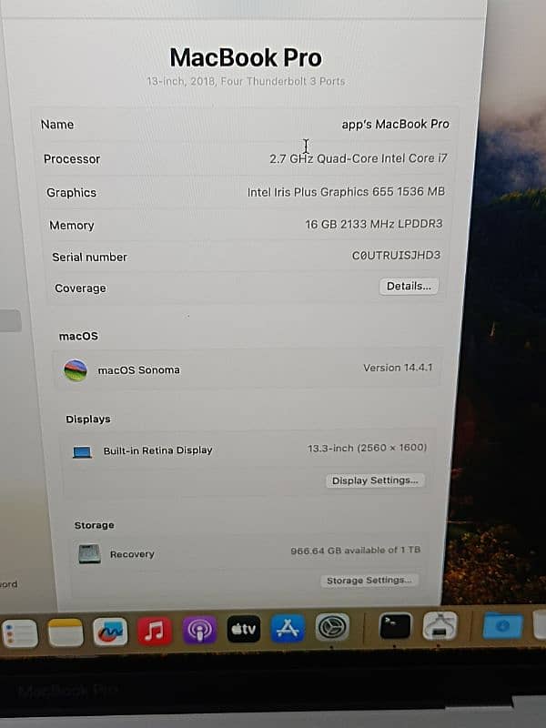 9 UNITS MACBOOK PRO 2018 CTO MODLE 13 TOUCHBAR I7 Q-C 16GB 512/1TB 6