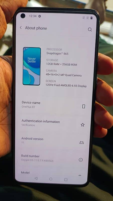 oneplus 8T 12/256 3