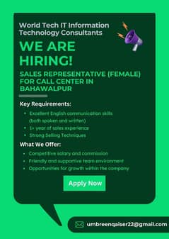 Sales Representative Female