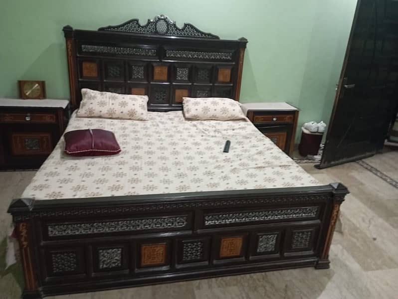 Wooden Bed without Mattress 1