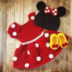 Crochet baby dresses