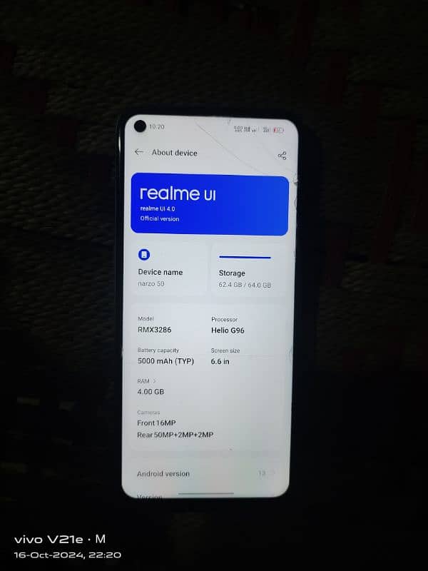 realme narzo 50 0