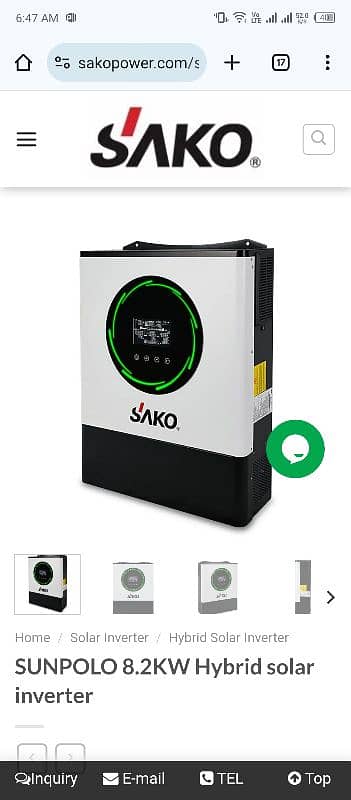 Sako 8.2 kw imported hybrid inverter 11