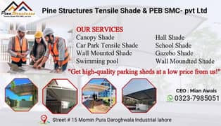 Car Parking Tensile shed Installation,Gates,stairs,grills