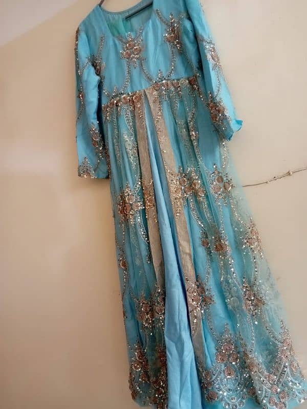 wedding formal wear maxi with dupatta. 1