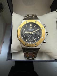 Luxury Mens AP Audemars Piguet Chronograph Semi Automatic Watch