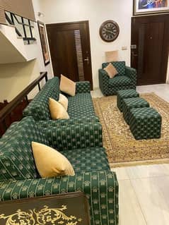 8 seater sofa set, used in air-conditioned living room