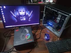 Gaming pc and Dell 21" led