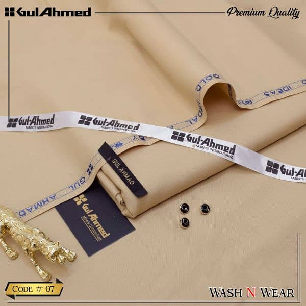 Gul Ahmed wash & wear suit 5