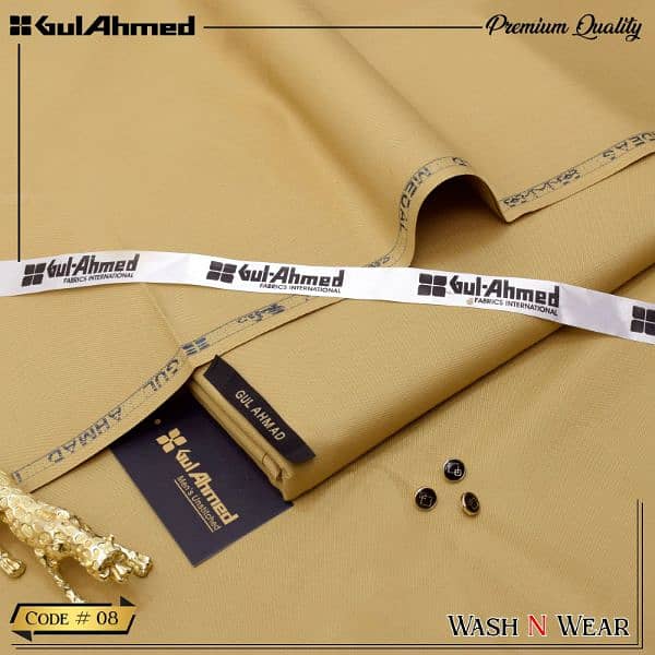 Gul Ahmed wash & wear suit 6