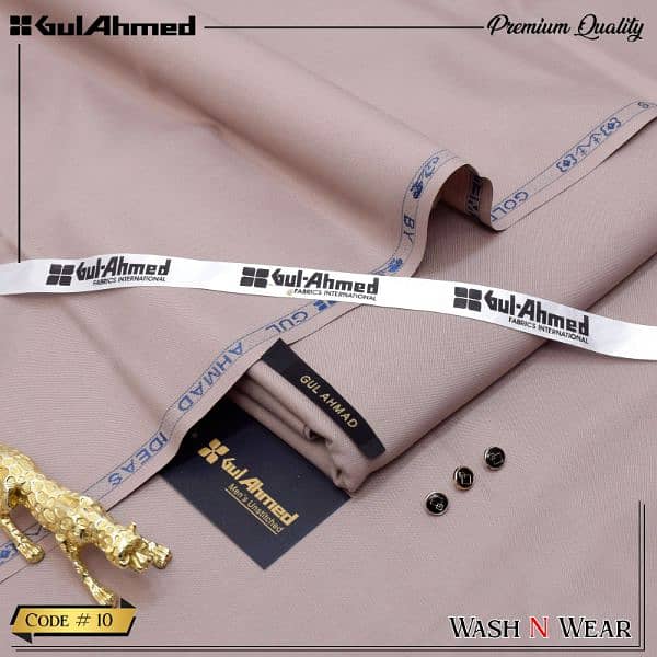 Gul Ahmed wash & wear suit 7