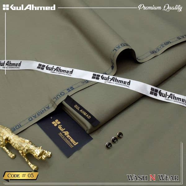 Gul Ahmed wash & wear suit 11