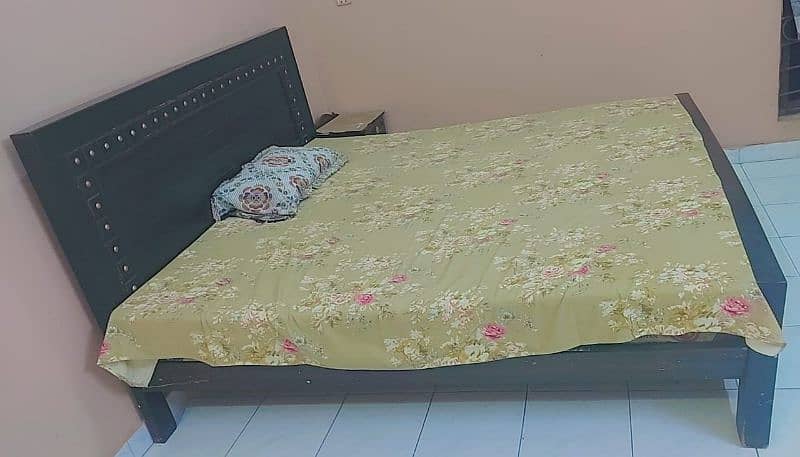 double bed with mattress for sale 1