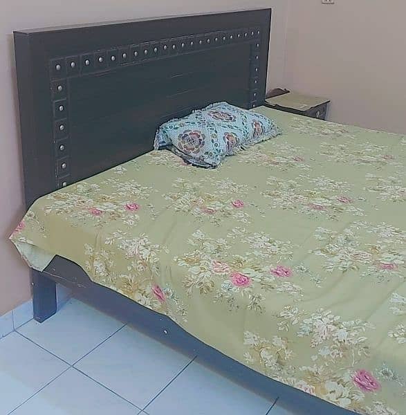 double bed with mattress for sale 2