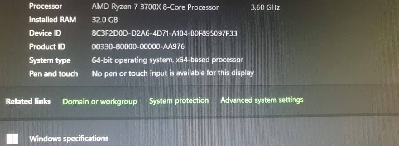 Ryzen 7 3700 X | 32GB Ram | RTX 2060 Super 8GB | 512Gb NVMe 1TB HDD 0