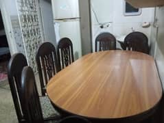 Family Dining Table Set 6 Chairs