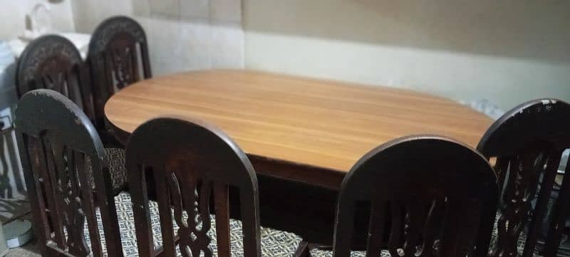 Family Dining Table Set 6 Chairs 2