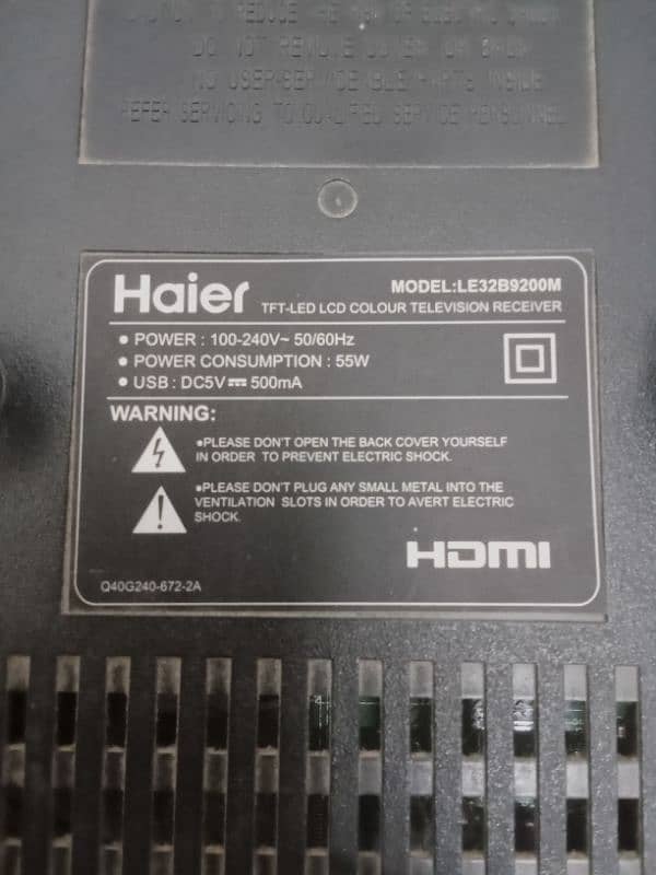 haier 32 inch led screen damage 6