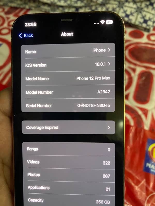 iphone 12 promax 256 gb jv Gold 1