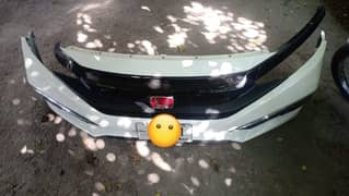 Civic X 2017 front bumper with fog lamps